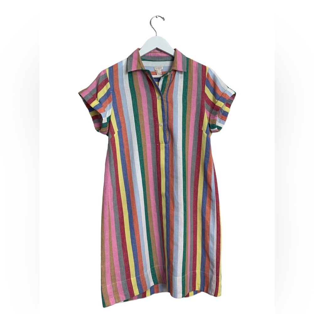 J.Crew Rainbow Striped Dress